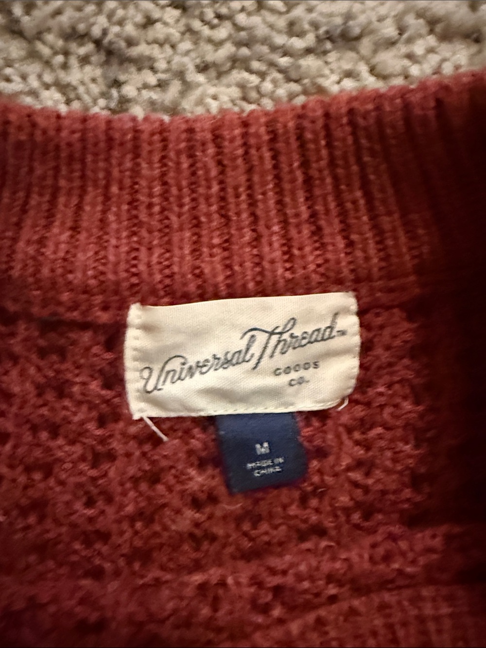 Universal Thread Rust Red Knit Sweater - Picture 3 of 3